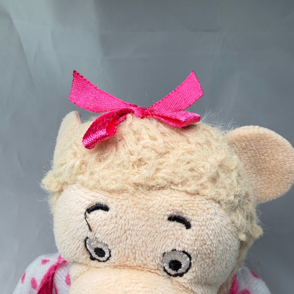 The Berenstain Bears Sister Bear Plush 8" Pink Polka Dot Shirt Overalls PBS Kids - Picture 4 of 9